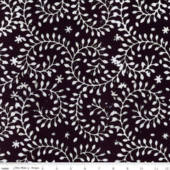 Expressions Batiks Blooms at Dusk Licorice Candy BT23375-129