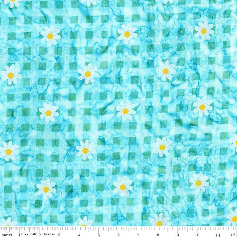 Expressions Batiks Daisy Dots Aegean BT23403-276