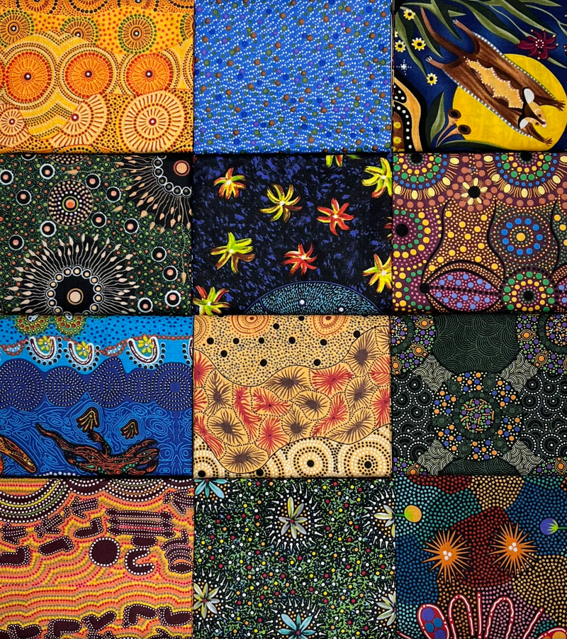 Aboriginal Bambillah Anew 12 Fat Quarter Bundle