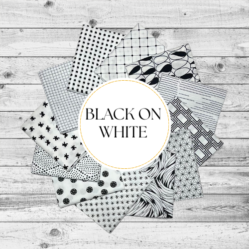 Black on White 12 Fat Quarter Bundle