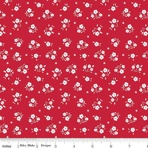 American Beauty Ditsy Red C14446-RED