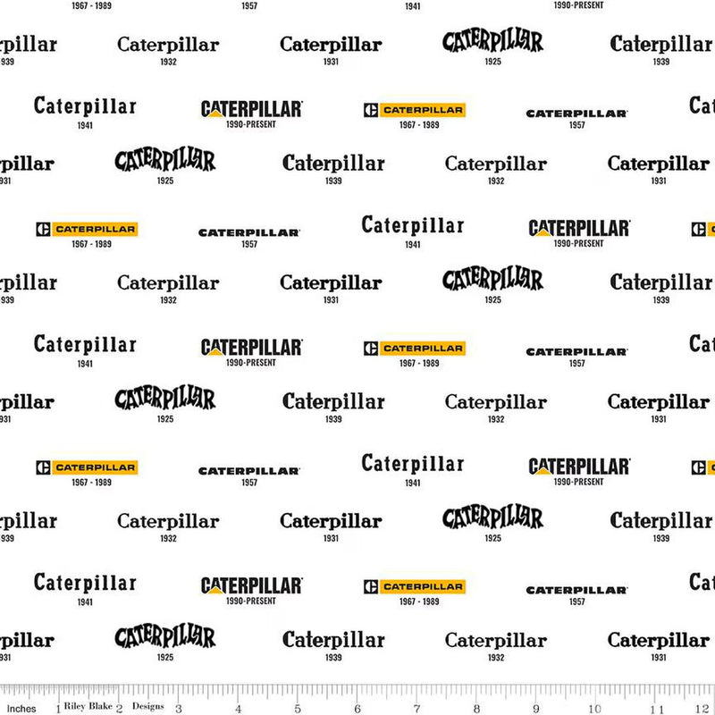 Caterpillar 100 Years Vintage Logos White CD16724