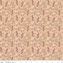 Evening on the Prairie Autumn Floral Beige C16746-Beige