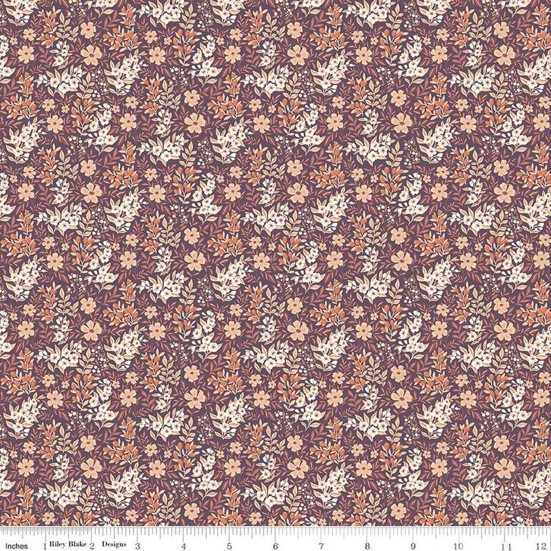 Evening on the Prairie Ditsy Floral Purple C16747-Purple