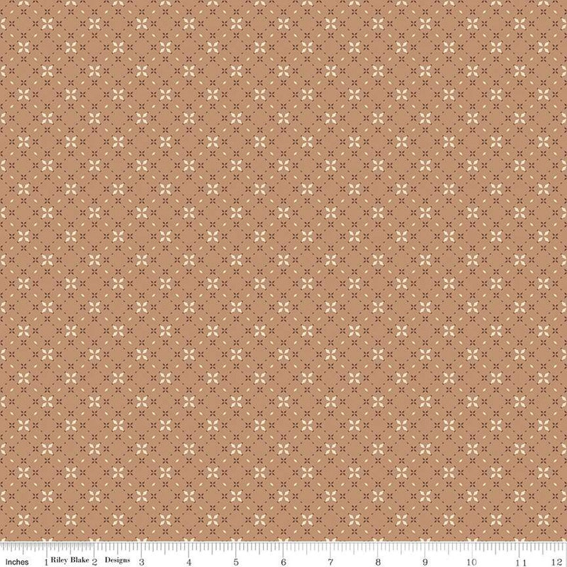 Evening on the Prairie Geo Floral Sienna C16749-Sienna