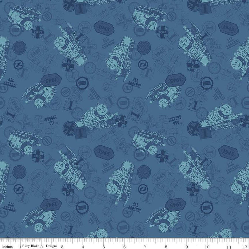 Thomas & Friends™ 80th Anniversary Tonal Toss Denim C17011-Denim