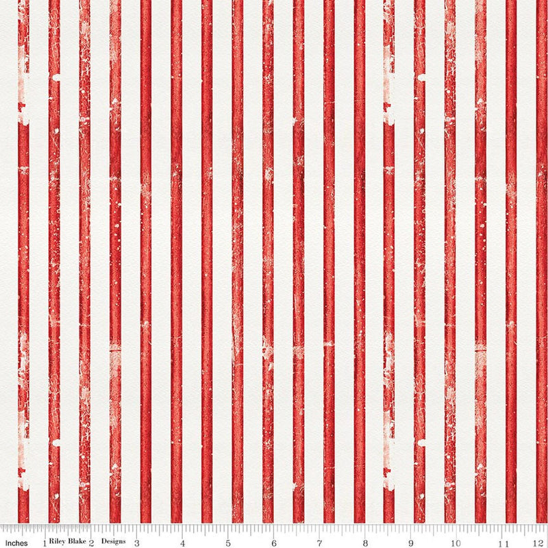 Sew America Faded Stripes Red C17349-Red | Quilt Expressions