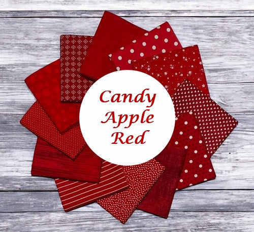 Candy Apple Red 12-Pack Fat Quarter Bundle