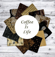 Coffee Is Life 12 Fat Quarter Bundle