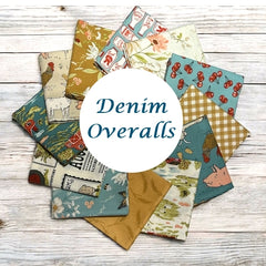 Farmstead Demin Overalls 12 Fat Quarter Bundle