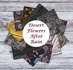 Aboriginal Desert Flowers After Rain 12 Fat Quarter Bundle