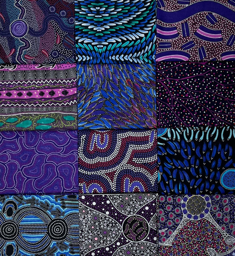 Aboriginal Dreaming & Dancing 12 Fat Quarter Bundle