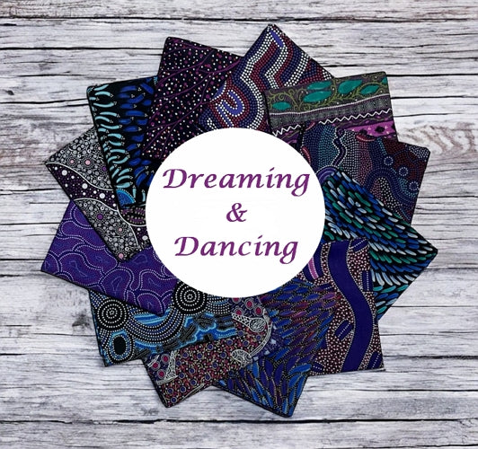 Aboriginal Dreaming & Dancing 12 Fat Quarter Bundle