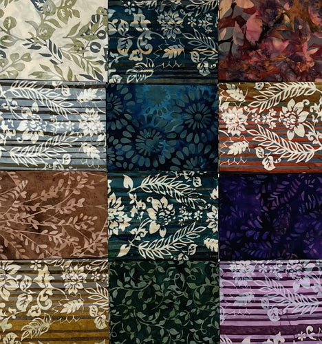 Earth in Ombres Batiks 12 Fat Quarter Bundle