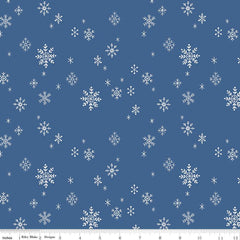 Northern Lights Let It Snow Ocean Flannel F-15004-Ocean