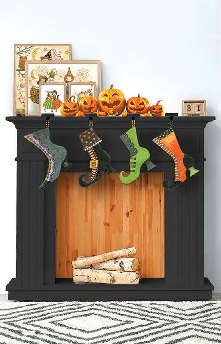 Ghoul Friends Witches' Boots Felt Panel FT16059-Panel