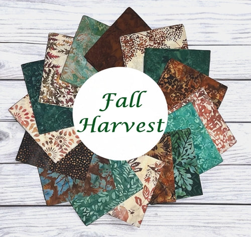 Fall Harvest in Chianti 16 Pk Fat Quarter Bundle with Pattern