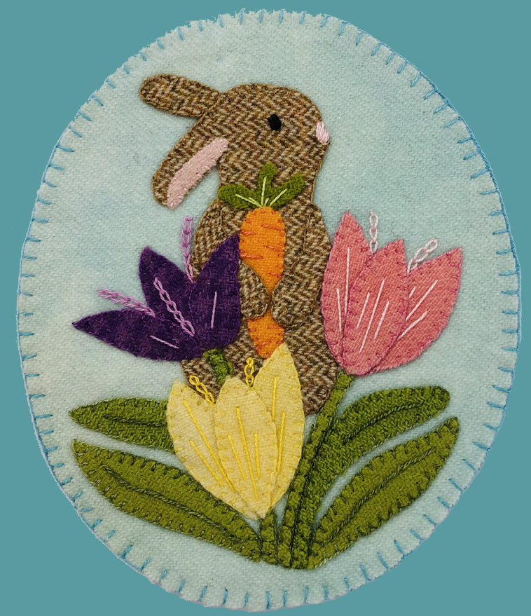 Hoppy Spring Wool Medallion Pattern