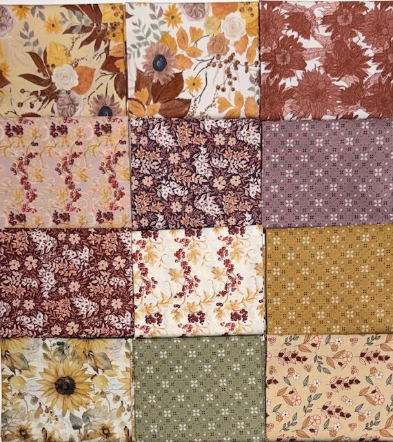 Evening on the Prairie 12 Fat Quarter Bundle