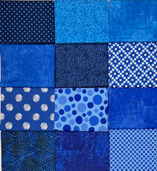 True Blue 12-Pack Fat Quarter Bundle