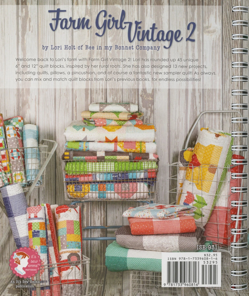 Farm Girl Vintage 2 Quilt Book