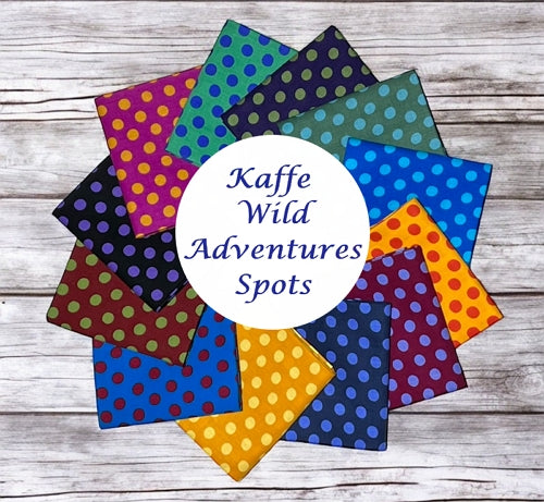 Kaffe Wild Adventures Spots 12 Fat Quarter Bundle