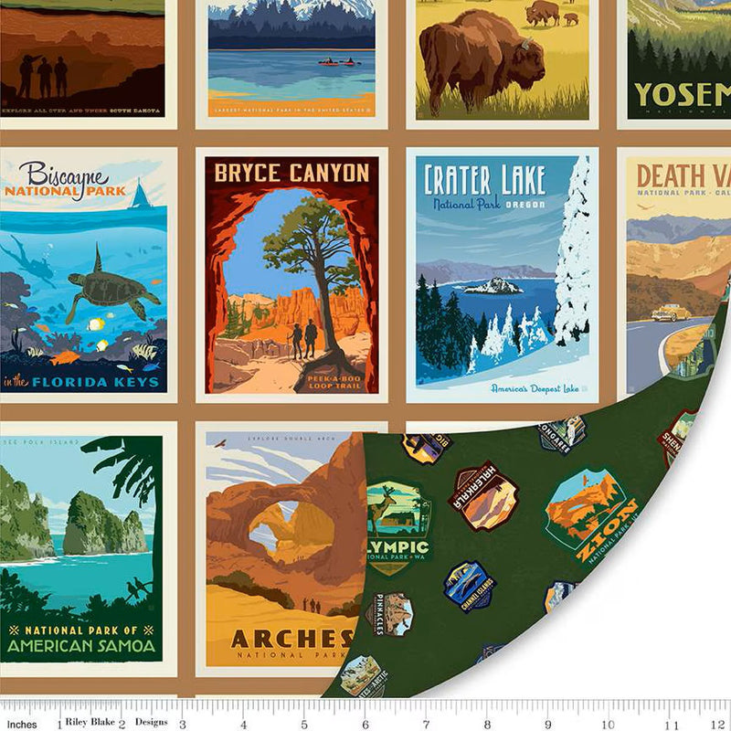 Double Lush Velvet 58/60" National Parks LV16802