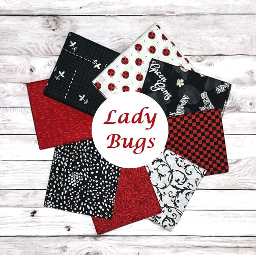 Lady Bugs 8 Fat Quarter Bundle