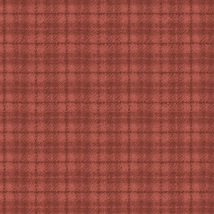 Woolies Flannel Plaid Red Orange MASF18502-RO2