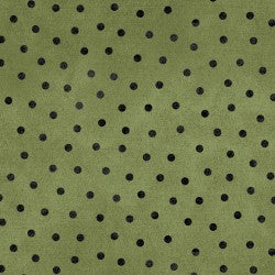 Woolies Flannel Polka Dots Green MASF18506-G