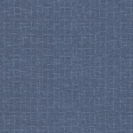 Woolies Flannel Crosshatch Blue MASF18510-B