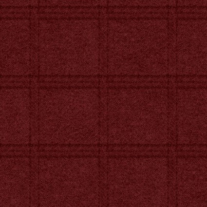 Woolies Flannel Tartan Grid Deep Red MASF18511-R