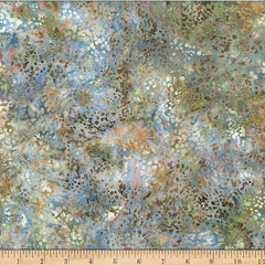 Woodland Batiks Fish Texture Sage MR59-77