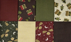 A Moose in the Woods 8 Fat Quarter Bundle