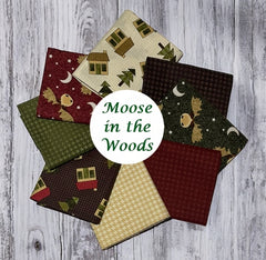 A Moose in the Woods 8 Fat Quarter Bundle