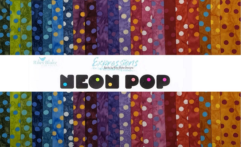 Batiks Neon Pop 6" Design Roll