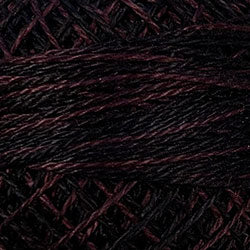 Valdani Pearl Cotton Size 12 Thread Variegate Maroon Moss O524