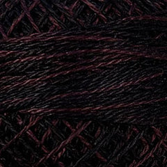 Valdani Pearl Cotton Size 12 Thread Variegate Maroon Moss O524