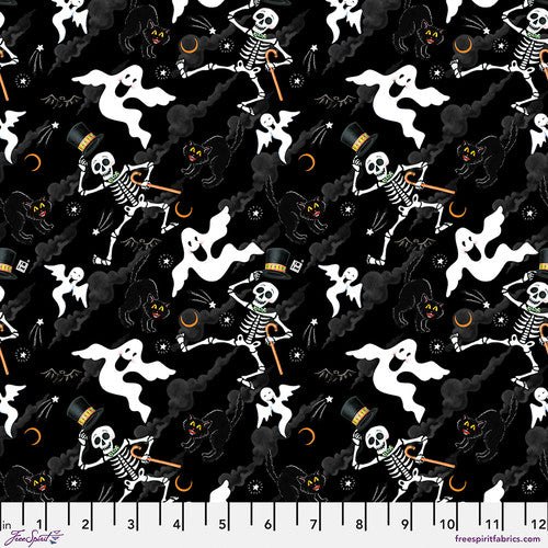 Spooky Cute Halloween Scary Sky Black PWMY003.Black