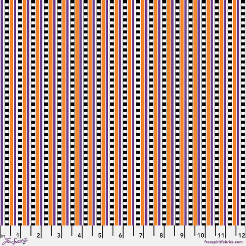 Spooky Cute Halloween Halloween Check Stripe Multi PWMY009.Multi