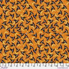 Spooky Cute Halloween Hats and Moons Orange PWMY010.Orange
