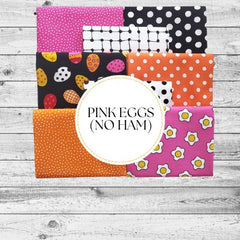 Pink Eggs (no ham) 8 Fat Quarter Fabric Bundle