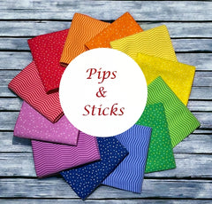 Pips & Sticks 12-Pack Fat Quarter Bundle