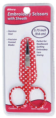 Allary Embroidery Scissors with Sheath- Polka Dots