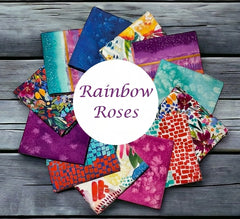 Rainbow Roses 12 Fat Quarter Bundle