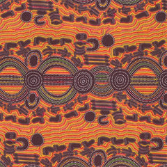 Aboriginals Rock Wallaby Dreaming Orange