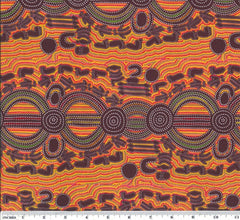 Aboriginals Rock Wallaby Dreaming Orange