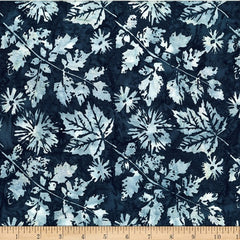 Bali Batik Veined Leaves Midnight V2547-128