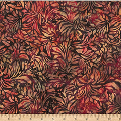 Bali Batik Floral Stems Lava V2557-347