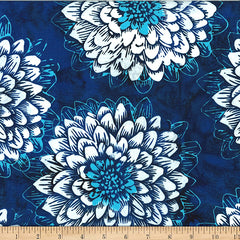 Bali Batik Dahlia W2576-19 Navy